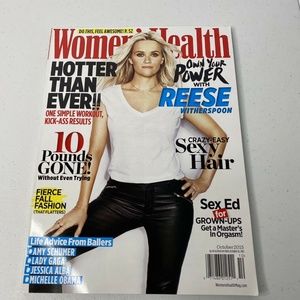 Women's Health Magazine Reese Witherspoon Michelle Obama Lady Gaga October 2015